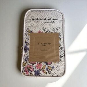 Cupcakes & Cashmere Multicolor Floral Sham Block Print Floral